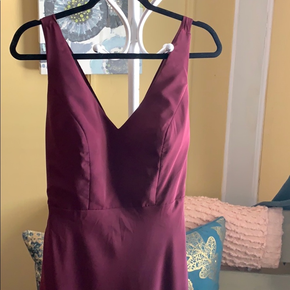 Long Maroon Formal Dress